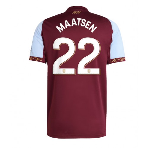 Echipament fotbal Aston Villa Ian Maatsen #22 Tricou Acasa 2025-26 maneca scurta Echipament fotbal Aston Villa Ian Maatsen #22 Tricou Acasa 2025-26 maneca scurta