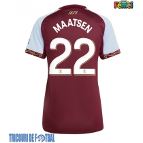 Echipament fotbal Aston Villa Ian Maatsen #22 Tricou Acasa 2025-26 pentru femei maneca scurta