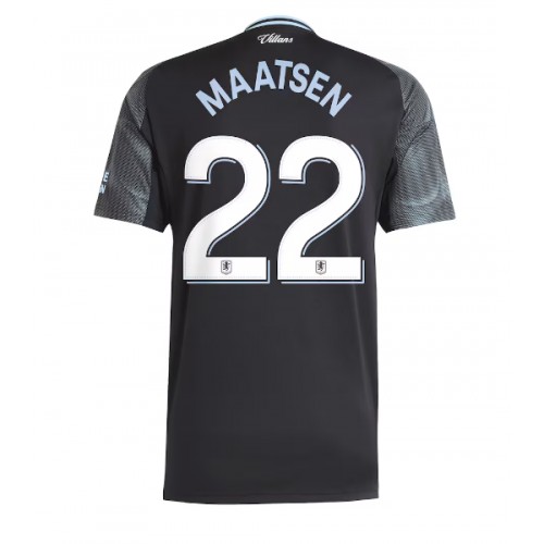 Echipament fotbal Aston Villa Ian Maatsen #22 Tricou Deplasare 2025-26 maneca scurta Echipament fotbal Aston Villa Ian Maatsen #22 Tricou Deplasare 2025-26 maneca scurta