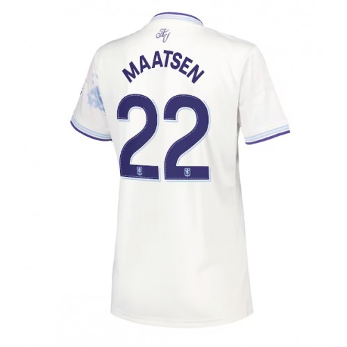 Echipament fotbal Aston Villa Ian Maatsen #22 Tricou Treilea 2025-26 pentru femei maneca scurta Echipament fotbal Aston Villa Ian Maatsen #22 Tricou Treilea 2025-26 pentru femei maneca scurta