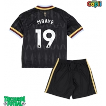 Echipament fotbal Aston Villa Ibrahim Mbaye #19 Tricou Deplasare 2026-27 pentru copii maneca scurta (+ Pantaloni scurti)