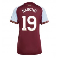 Echipament fotbal Aston Villa Jadon Sancho #19 Tricou Acasa 2025-26 pentru femei maneca scurta
