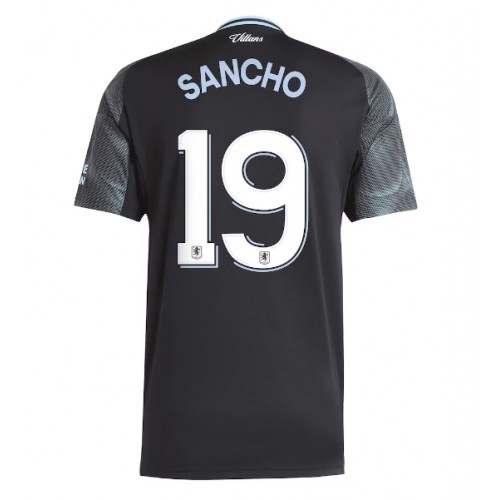 Echipament fotbal Aston Villa Jadon Sancho #19 Tricou Deplasare 2025-26 maneca scurta Echipament fotbal Aston Villa Jadon Sancho #19 Tricou Deplasare 2025-26 maneca scurta