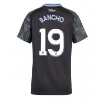 Echipament fotbal Aston Villa Jadon Sancho #19 Tricou Deplasare 2025-26 pentru femei maneca scurta