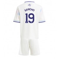 Echipament fotbal Aston Villa Jadon Sancho #19 Tricou Treilea 2025-26 pentru copii maneca scurta (+ Pantaloni scurti)