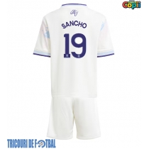 Echipament fotbal Aston Villa Jadon Sancho #19 Tricou Treilea 2025-26 pentru copii maneca scurta (+ Pantaloni scurti)