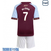 Echipament fotbal Aston Villa John McGinn #7 Tricou Acasa 2025-26 pentru copii maneca scurta (+ Pantaloni scurti)