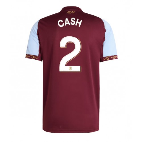 Echipament fotbal Aston Villa Matty Cash #2 Tricou Acasa 2025-26 maneca scurta Echipament fotbal Aston Villa Matty Cash #2 Tricou Acasa 2025-26 maneca scurta