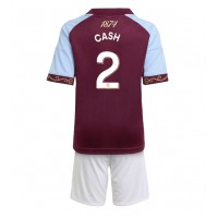 Echipament fotbal Aston Villa Matty Cash #2 Tricou Acasa 2025-26 pentru copii maneca scurta (+ Pantaloni scurti)