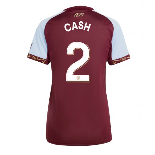 Echipament fotbal Aston Villa Matty Cash #2 Tricou Acasa 2025-26 pentru femei maneca scurta Echipament fotbal Aston Villa Matty Cash #2 Tricou Acasa 2025-26 pentru femei maneca scurta