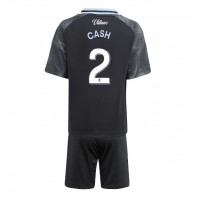 Echipament fotbal Aston Villa Matty Cash #2 Tricou Deplasare 2025-26 pentru copii maneca scurta (+ Pantaloni scurti)