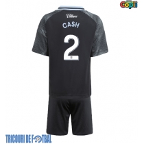 Echipament fotbal Aston Villa Matty Cash #2 Tricou Deplasare 2025-26 pentru copii maneca scurta (+ Pantaloni scurti)
