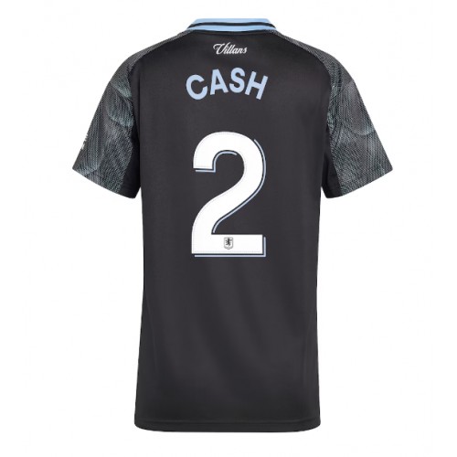 Echipament fotbal Aston Villa Matty Cash #2 Tricou Deplasare 2025-26 pentru femei maneca scurta Echipament fotbal Aston Villa Matty Cash #2 Tricou Deplasare 2025-26 pentru femei maneca scurta