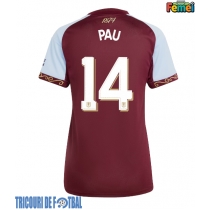 Echipament fotbal Aston Villa Pau Torres #14 Tricou Acasa 2025-26 pentru femei maneca scurta