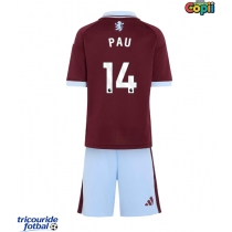Echipament fotbal Aston Villa Pau Torres #14 Tricou Acasa 2026-27 pentru copii maneca scurta (+ Pantaloni scurti)