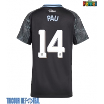 Echipament fotbal Aston Villa Pau Torres #14 Tricou Deplasare 2025-26 pentru femei maneca scurta