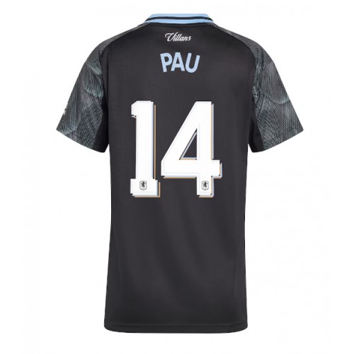 Echipament fotbal Aston Villa Pau Torres #14 Tricou Deplasare 2025-26 pentru femei maneca scurta Echipament fotbal Aston Villa Pau Torres #14 Tricou Deplasare 2025-26 pentru femei maneca scurta