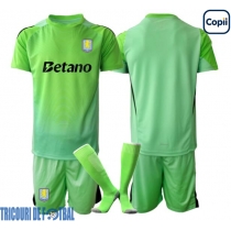 Echipament fotbal Aston Villa Portar Tricou Deplasare 2025-26 pentru copii maneca scurta (+ Pantaloni scurti)