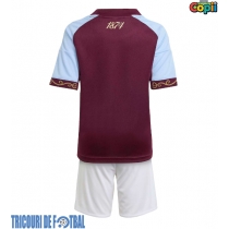 Echipament fotbal Aston Villa Tricou Acasa 2025-26 pentru copii maneca scurta (+ Pantaloni scurti)