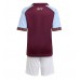 Echipament fotbal Aston Villa Tricou Acasa 2025-26 pentru copii maneca scurta (+ Pantaloni scurti)
