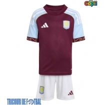 Echipament fotbal Aston Villa Tricou Acasa 2025-26 pentru copii maneca scurta (+ Pantaloni scurti)