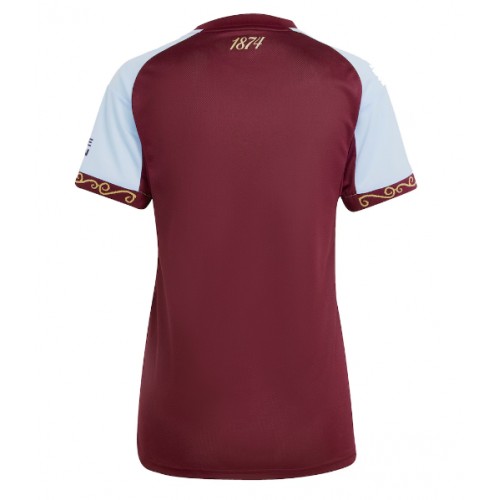 Echipament fotbal Aston Villa Tricou Acasa 2025-26 pentru femei maneca scurta Echipament fotbal Aston Villa Tricou Acasa 2025-26 pentru femei maneca scurta