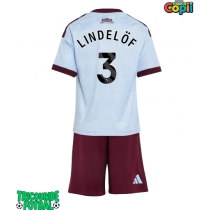 Echipament fotbal Aston Villa Victor Lindelof #3 Tricou Treilea 2026-27 pentru copii maneca scurta (+ Pantaloni scurti)