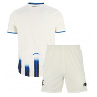 Echipament fotbal Atalanta Tricou Deplasare 2025-26 pentru copii maneca scurta (+ Pantaloni scurti)