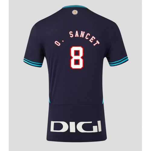 Echipament fotbal Athletic Bilbao Oihan Sancet #8 Tricou Deplasare 2025-26 maneca scurta Echipament fotbal Athletic Bilbao Oihan Sancet #8 Tricou Deplasare 2025-26 maneca scurta