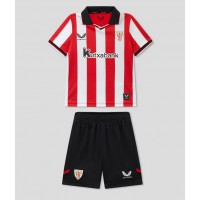 Echipament fotbal Athletic Bilbao Tricou Acasa 2025-26 pentru copii maneca scurta (+ Pantaloni scurti)