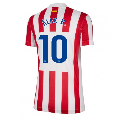 Echipament fotbal Atletico Madrid Alex Baena #10 Tricou Acasa 2025-26 pentru femei maneca scurta Echipament fotbal Atletico Madrid Alex Baena #10 Tricou Acasa 2025-26 pentru femei maneca scurta
