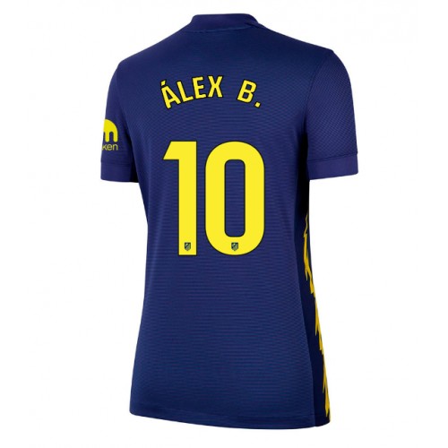 Echipament fotbal Atletico Madrid Alex Baena #10 Tricou Deplasare 2025-26 pentru femei maneca scurta Echipament fotbal Atletico Madrid Alex Baena #10 Tricou Deplasare 2025-26 pentru femei maneca scurta