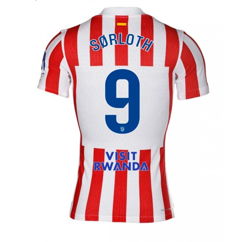 Echipament fotbal Atletico Madrid Alexander Sorloth #9 Tricou Acasa 2025-26 maneca scurta Echipament fotbal Atletico Madrid Alexander Sorloth #9 Tricou Acasa 2025-26 maneca scurta