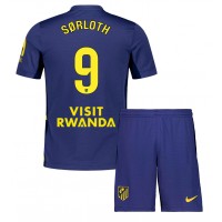 Echipament fotbal Atletico Madrid Alexander Sorloth #9 Tricou Deplasare 2025-26 pentru copii maneca scurta (+ Pantaloni scurti)