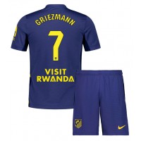 Echipament fotbal Atletico Madrid Antoine Griezmann #7 Tricou Deplasare 2025-26 pentru copii maneca scurta (+ Pantaloni scurti)