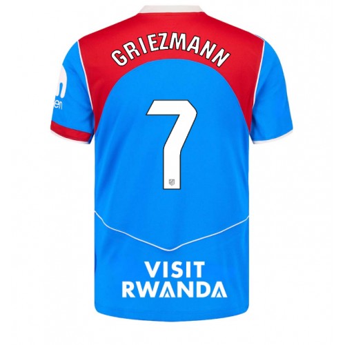 Echipament fotbal Atletico Madrid Antoine Griezmann #7 Tricou Treilea 2025-26 maneca scurta Echipament fotbal Atletico Madrid Antoine Griezmann #7 Tricou Treilea 2025-26 maneca scurta