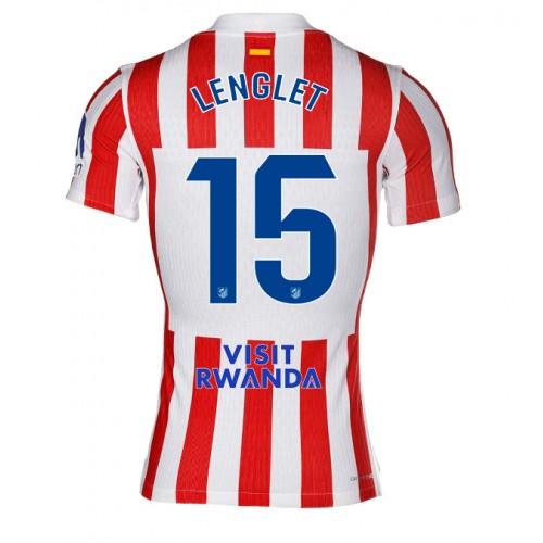 Echipament fotbal Atletico Madrid Clement Lenglet #15 Tricou Acasa 2025-26 maneca scurta Echipament fotbal Atletico Madrid Clement Lenglet #15 Tricou Acasa 2025-26 maneca scurta