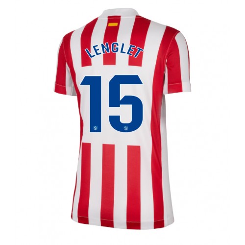 Echipament fotbal Atletico Madrid Clement Lenglet #15 Tricou Acasa 2025-26 pentru femei maneca scurta Echipament fotbal Atletico Madrid Clement Lenglet #15 Tricou Acasa 2025-26 pentru femei maneca scurta
