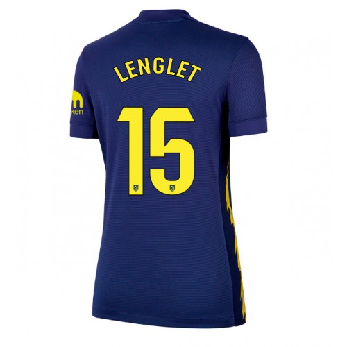 Echipament fotbal Atletico Madrid Clement Lenglet #15 Tricou Deplasare 2025-26 pentru femei maneca scurta Echipament fotbal Atletico Madrid Clement Lenglet #15 Tricou Deplasare 2025-26 pentru femei maneca scurta