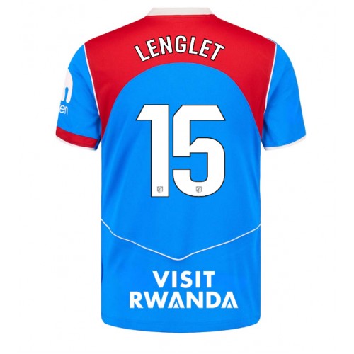Echipament fotbal Atletico Madrid Clement Lenglet #15 Tricou Treilea 2025-26 maneca scurta Echipament fotbal Atletico Madrid Clement Lenglet #15 Tricou Treilea 2025-26 maneca scurta