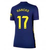 Echipament fotbal Atletico Madrid David Hancko #17 Tricou Deplasare 2025-26 pentru femei maneca scurta