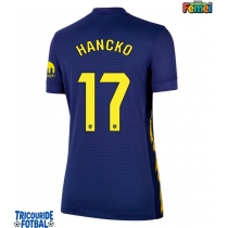Echipament fotbal Atletico Madrid David Hancko #17 Tricou Deplasare 2025-26 pentru femei maneca scurta