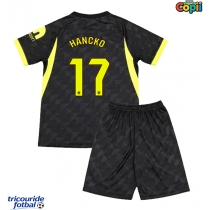 Echipament fotbal Atletico Madrid David Hancko #17 Tricou Deplasare 2026-27 pentru copii maneca scurta (+ Pantaloni scurti)