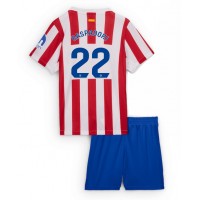 Echipament fotbal Atletico Madrid Giacomo Raspadori #22 Tricou Acasa 2025-26 pentru copii maneca scurta (+ Pantaloni scurti)