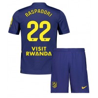 Echipament fotbal Atletico Madrid Giacomo Raspadori #22 Tricou Deplasare 2025-26 pentru copii maneca scurta (+ Pantaloni scurti)
