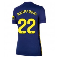 Echipament fotbal Atletico Madrid Giacomo Raspadori #22 Tricou Deplasare 2025-26 pentru femei maneca scurta