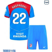 Echipament fotbal Atletico Madrid Giacomo Raspadori #22 Tricou Treilea 2025-26 pentru copii maneca scurta (+ Pantaloni scurti)