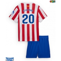 Echipament fotbal Atletico Madrid Giuliano Simeone #20 Tricou Acasa 2025-26 pentru copii maneca scurta (+ Pantaloni scurti)