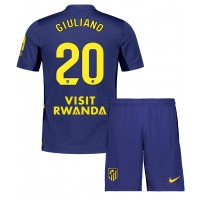 Echipament fotbal Atletico Madrid Giuliano Simeone #20 Tricou Deplasare 2025-26 pentru copii maneca scurta (+ Pantaloni scurti)