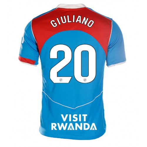Echipament fotbal Atletico Madrid Giuliano Simeone #20 Tricou Treilea 2025-26 pentru femei maneca scurta Echipament fotbal Atletico Madrid Giuliano Simeone #20 Tricou Treilea 2025-26 pentru femei maneca scurta